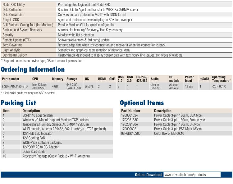 研華EIS-DK10 研華EIS-DK10，邊緣計算系統套件，包含整套物聯網設備，可快速實現 IoT 實驗環境搭建，幫助產品快速開發。