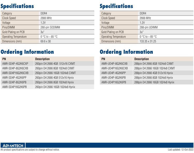 研華AMR-SD4P 此系列提供國產(chǎn)化的內(nèi)存，產(chǎn)品于中國制造，并采用中國品牌CXMT DRAM IC和Hynix IC 芯片。