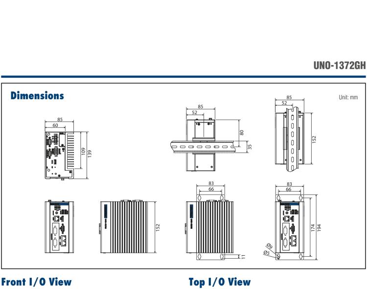 研華UNO-1372GH 通過Class I,Division 2認證的導軌安裝工業控制器,搭配英特爾?凌動?四核處理器