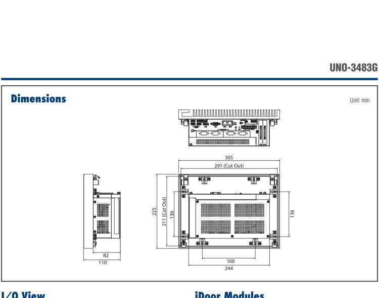 研華UNO-3483G 高效能嵌入式無風扇工業(yè)電腦，搭配 Intel? Core? i7 處理器，2 x GbE, 2 x mPCIe, HDMI/VGA