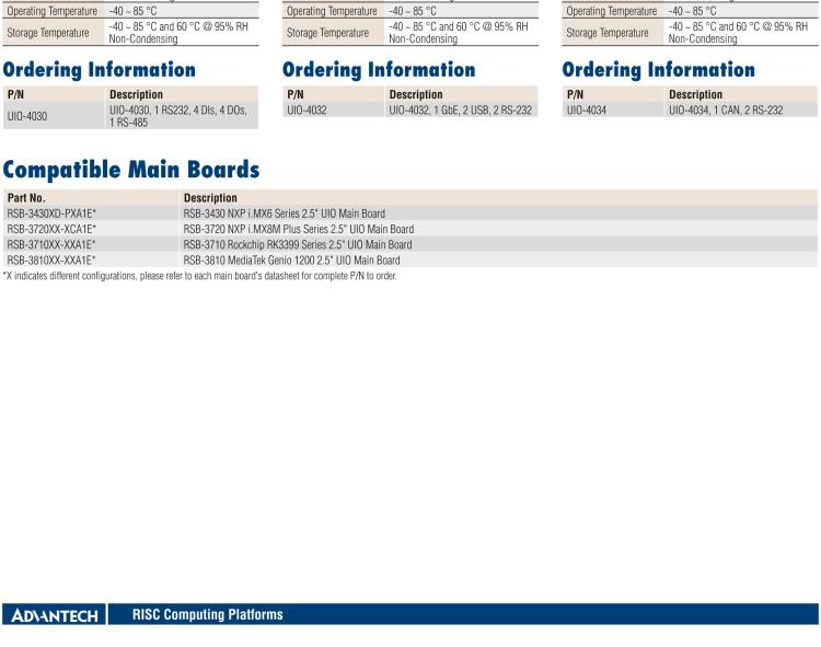 研華RSB-3810 基于聯發科Genio 1200 Cortex-A78&A55 平臺的2.5" 單板電腦, 支持 UIO40-Express擴展