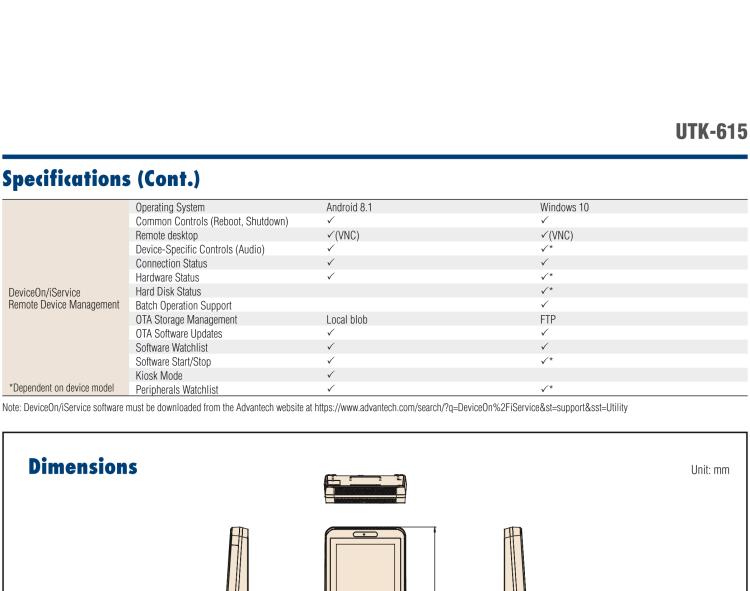 研華UTK-615 15.6" 迷你型自助服務終端，ARM Cortex-A17 RK3288