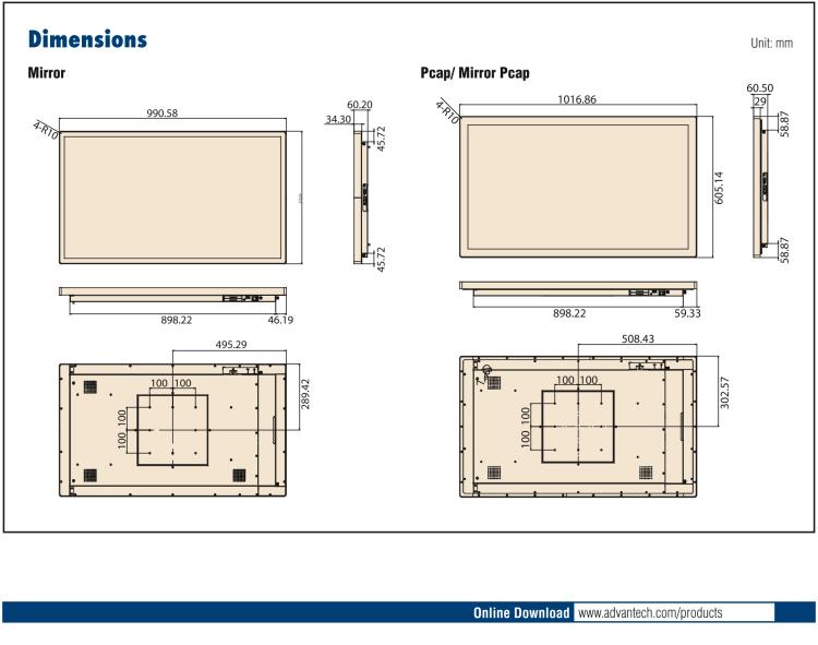 研華UTC-542F 42.6" 多功能觸控一體機，內(nèi)置Intel? Skylake Core i5-6300U